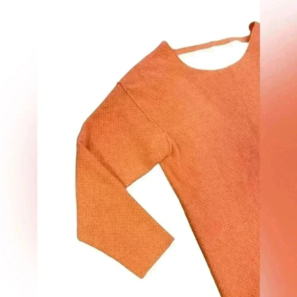 Free People Hourglass Cashmere Sweater Dress Tunic  Open Back Salmon Size Small - Picture 5 of 16